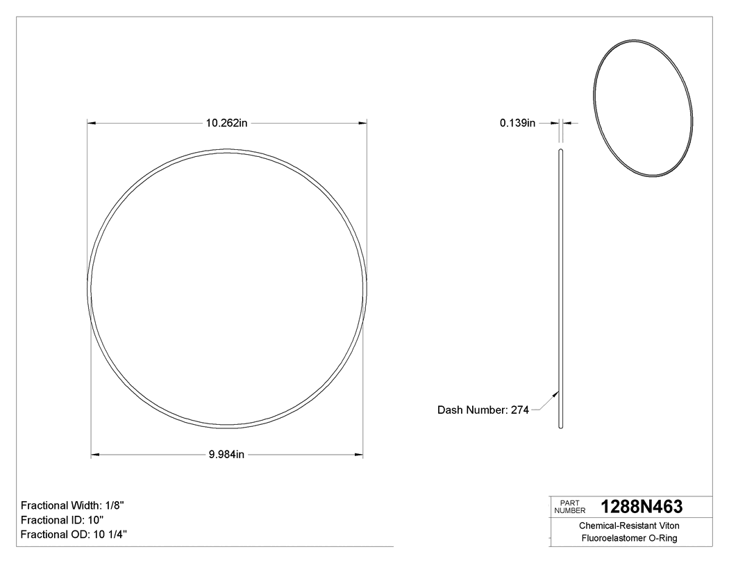 Technical drawing - 1288N463